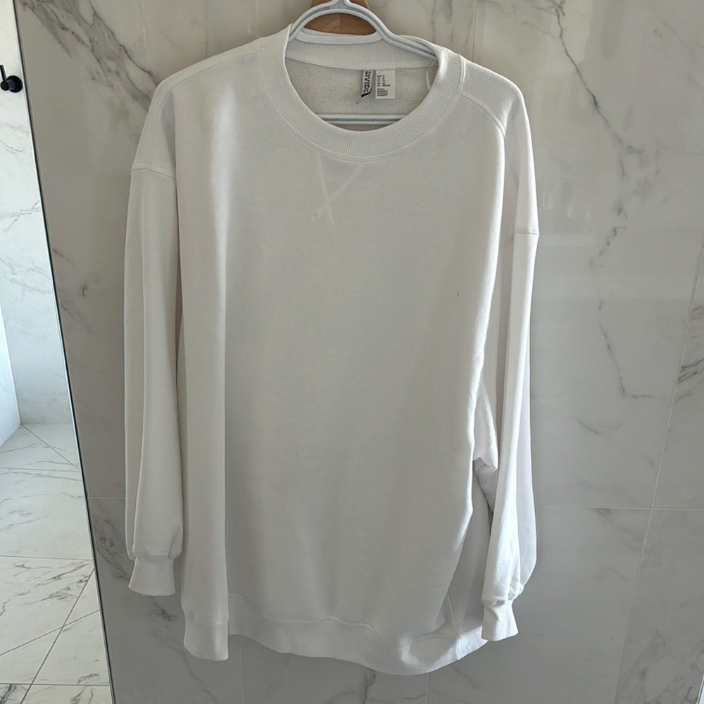 White Crewneck Sweater